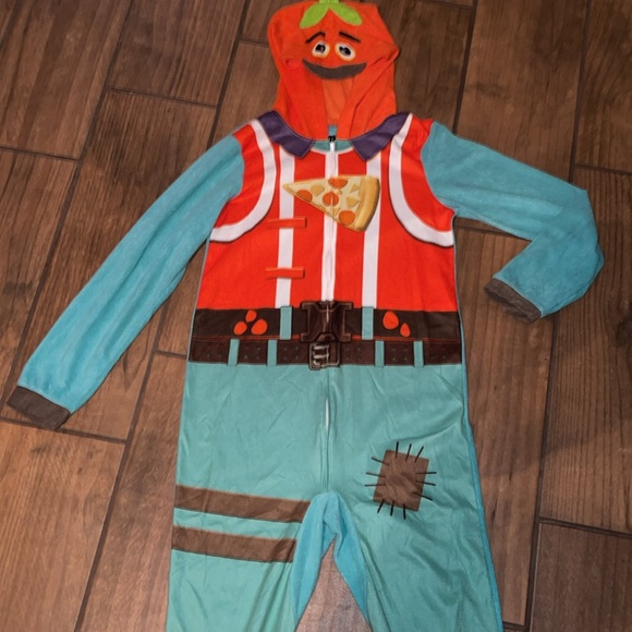 Fortnite Tomatohead Rare Outfit Battle Royal costume/onesie/bodysuit/sleepwear - Picture 4 of 7